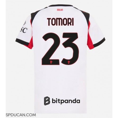 Zenski Nogometni Dres AC Milan Fikayo Tomori #23 Gostujuci 2025-26 Kratak Rukav